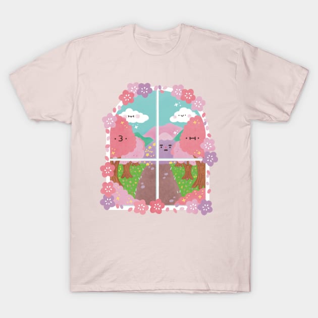 Spring Window T-Shirt by Figberrytea